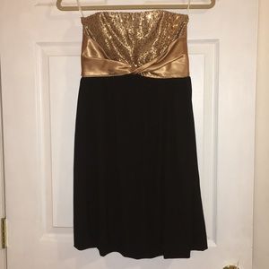 Black & Gold Jessica McClintock Dress